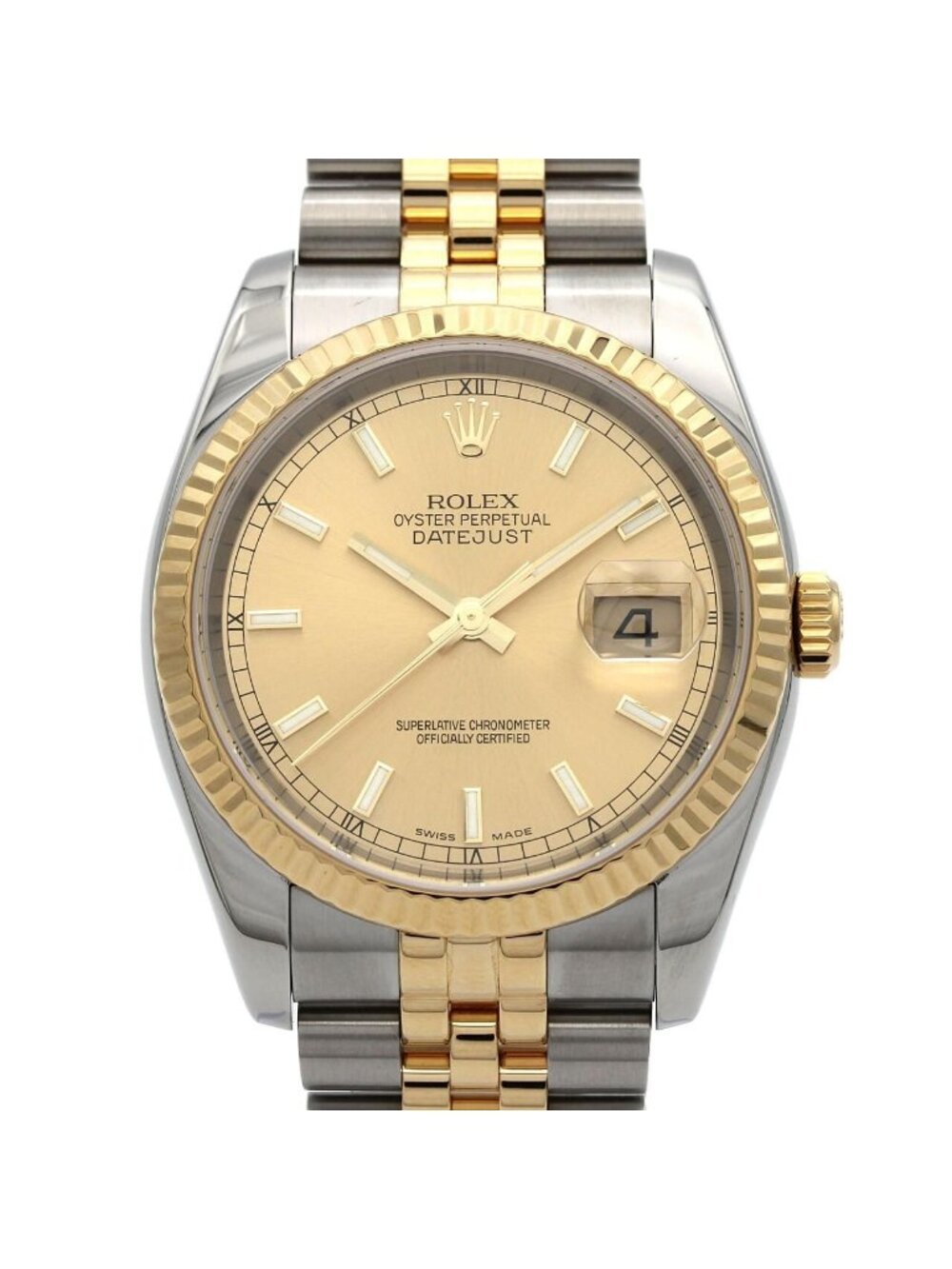 Rolex Datejust Stainless Steel Yellow Gold Automatic